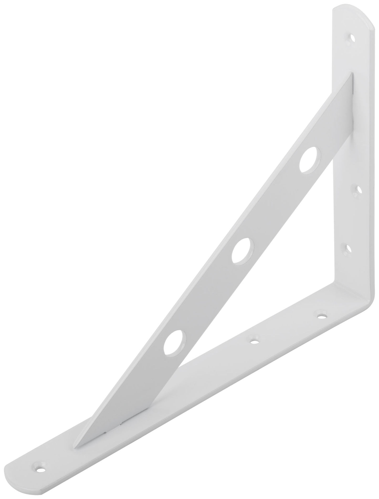 Уголок-кронштейн усиленный белый 200х150 мм (66103)