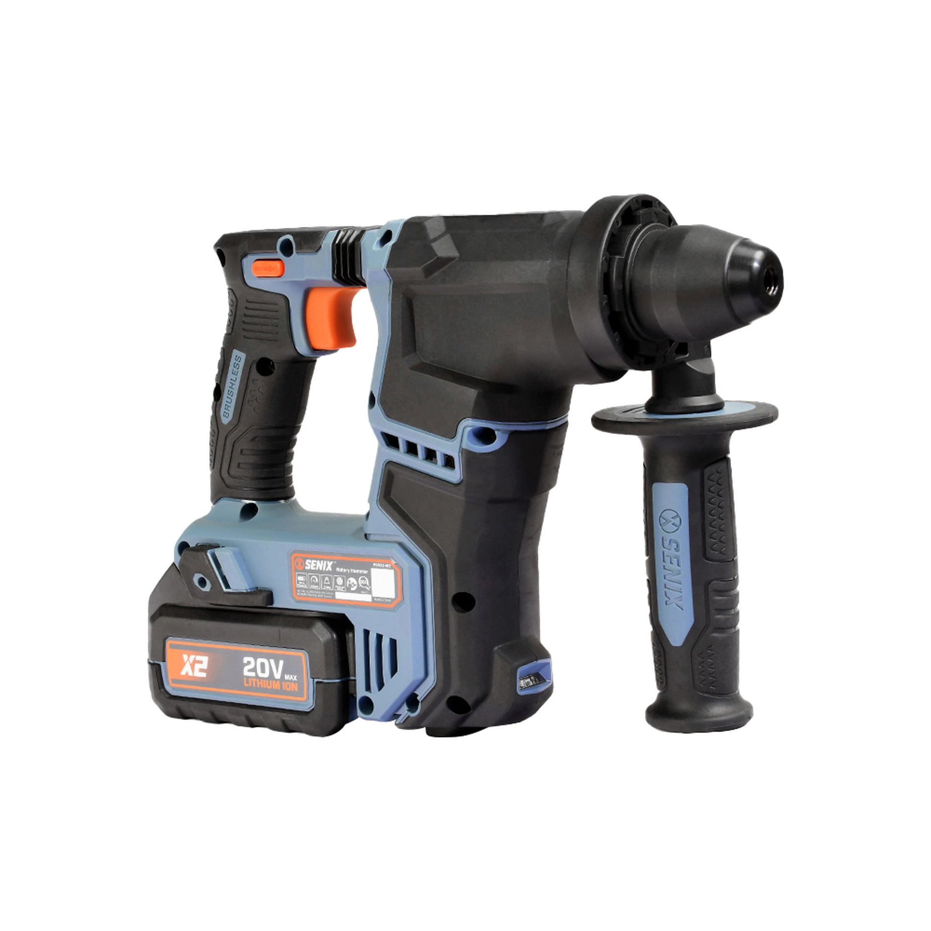 Перфоратор SDS-plus, 1.2Дж, 17 мм, 1х4Ач, ЗУ, кейс X2 20В