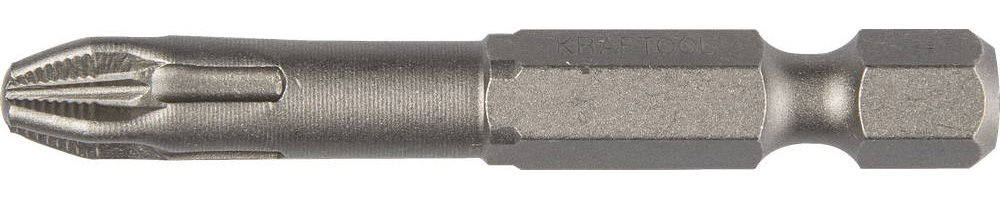 Торсионные биты X-Drive, PZ2, 50 мм, 2 шт KRAFTOOL 26123-2-50-2