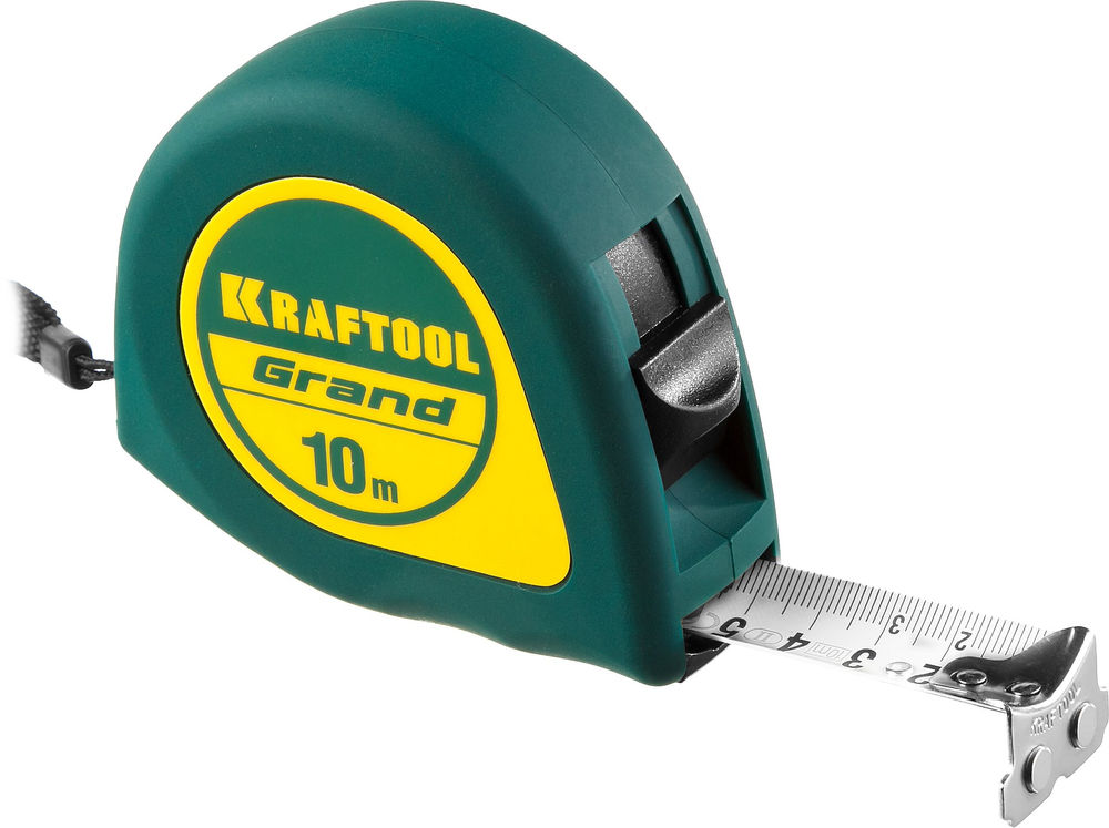 Рулетка 10 м х 25 мм Grand KRAFTOOL 34022-10-25