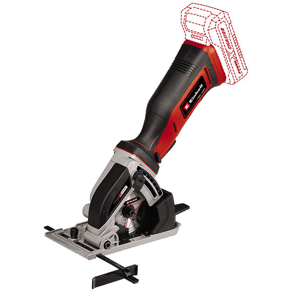 Мини-пила циркулярная акк. Einhell PXC TE-CS 18/89 Li - Solo, 18В, 3500об/мин, 2 диска в комплекте (4331100)