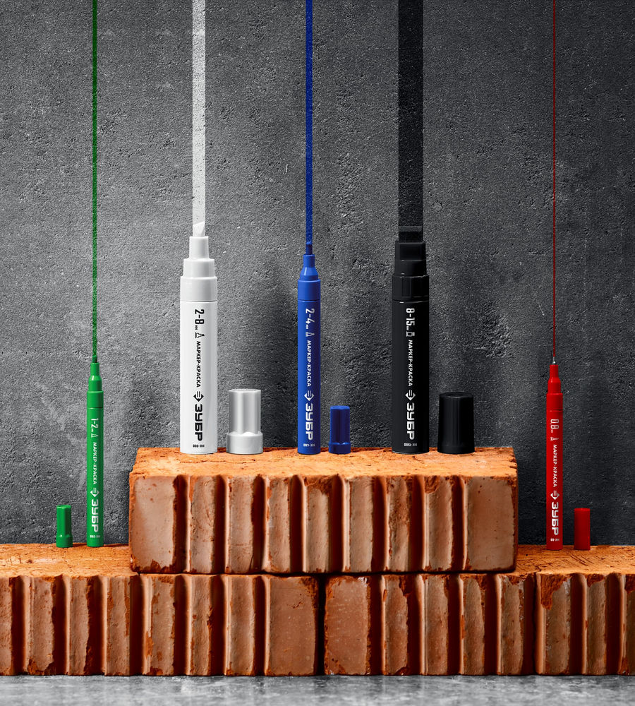 Маркер-краска МК-80 белый, 0.8 мм ЗУБР 06324-8