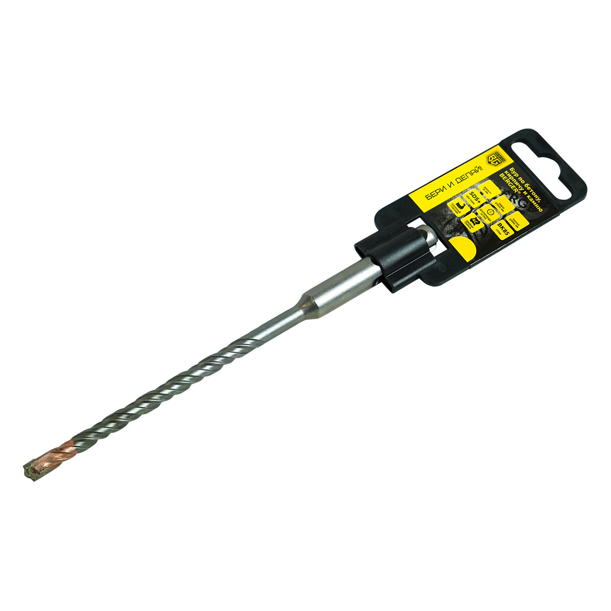 Бур по бетону и кирпичу SDS+ 10.0-110-60 мм BERGER BG1855