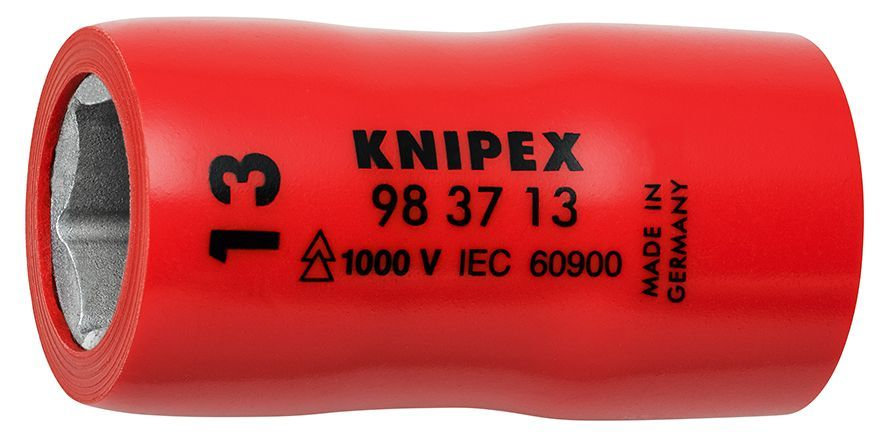 Головка торцевая VDE 3/8 6-гранная, 13 мм, диэлектрическая (KN-983713)
