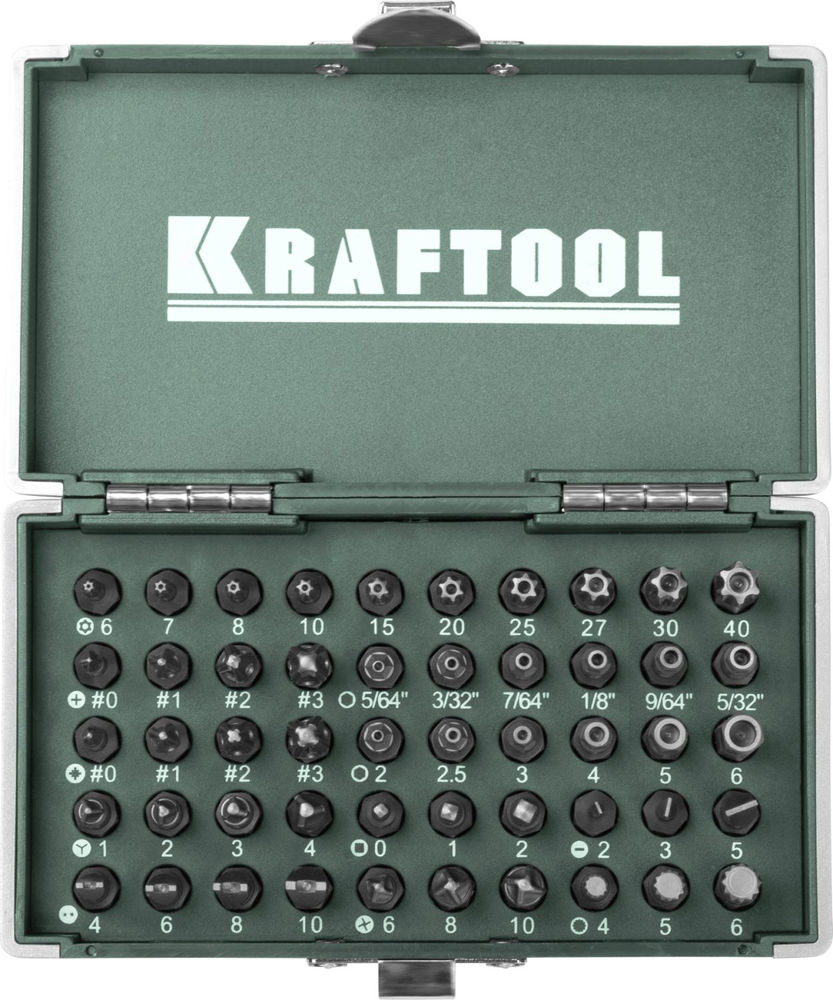 Набор кованых торсионных бит X-Drive, 50 шт KRAFTOOL 26065-H50