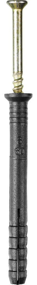 Дюбель-гвоздь 6 х 60 мм, потайной бортик, 100 шт STAYER 30645-06-060