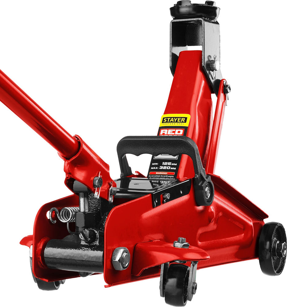Домкрат подкатной 2 т, 125 - 320 мм для легковых а/м R-22 RED FORCE Professional STAYER 43152-2