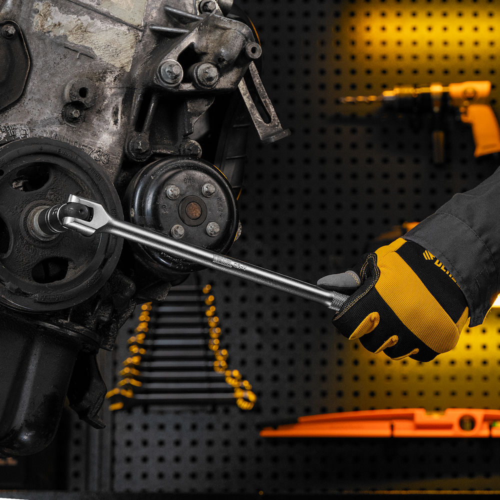 Набор инструментов, 1/2, 3/8, 1/4, CrV, S2, пластиковый кейс, 232 предмета Denzel