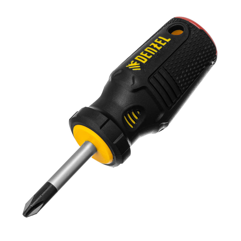 Отвертка, PH2х38 мм, S2, 3к рукоятка Denzel (121867)