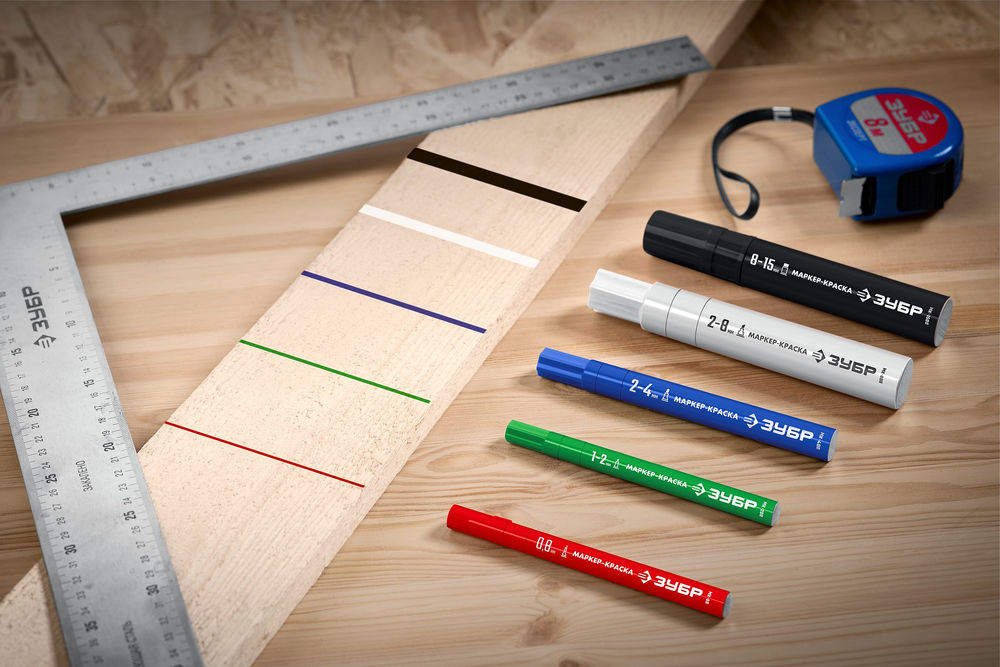 Маркер-краска МК-80 синий, 0.8 мм ЗУБР 06324-7