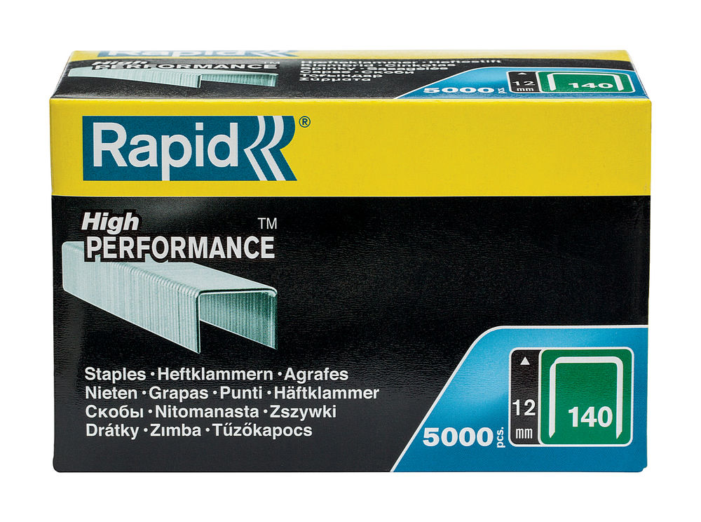 Скобы супертвердые профессиональные широкие тип 140, 12 мм, 5000 шт RAPID 11912311