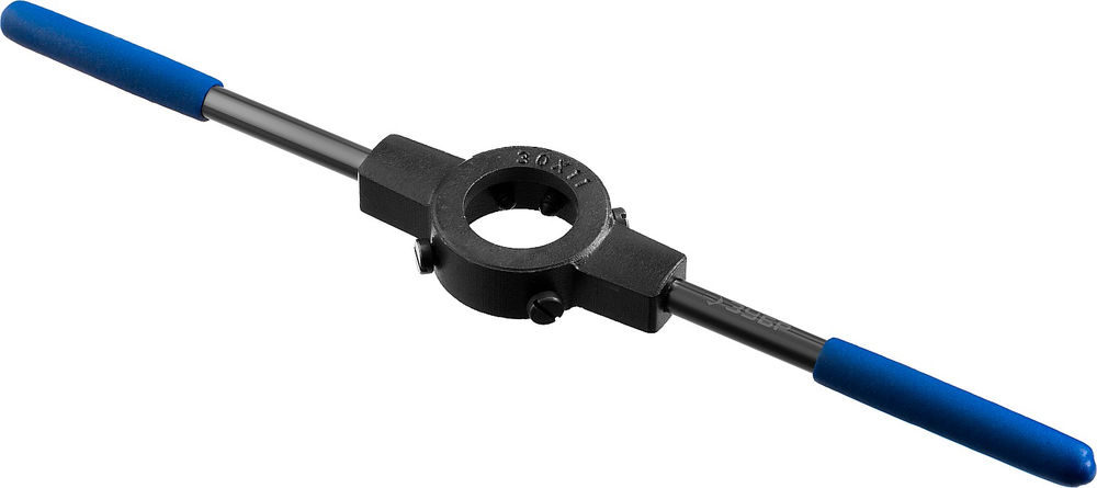 Плашкодержатель 30 мм для M10 сталь 45 со стопорными винтами Профессионал ЗУБР 28150-30