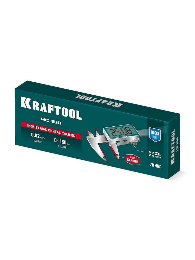 Штангенциркуль твердосплавный HC-150, 150 мм KRAFTOOL 34462-15