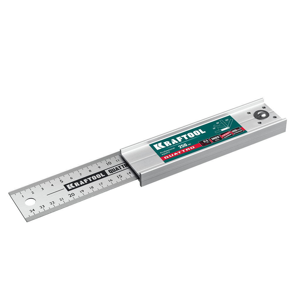 Складной столярный угольник QUATTRO, 250 мм, 4 положения KRAFTOOL 3444