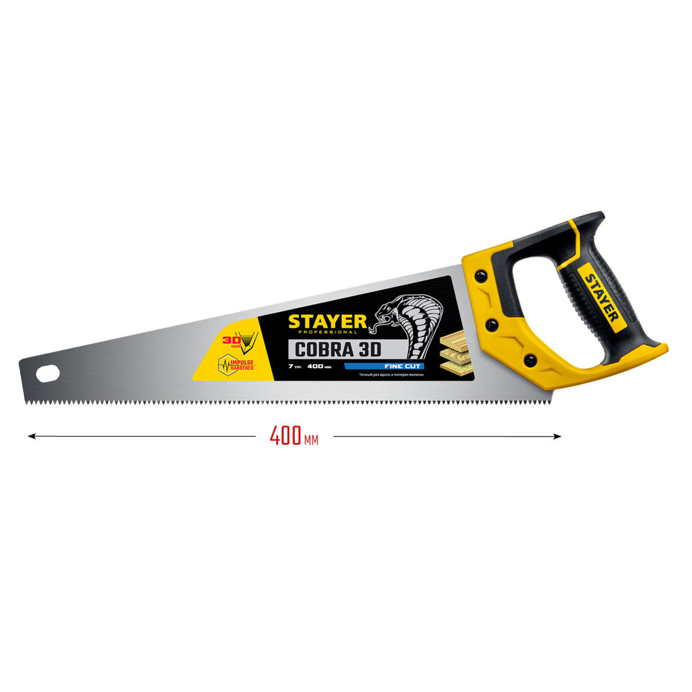 Ножовка универсальная Cobra 3D, 400 мм STAYER Professional 1512-40_z01