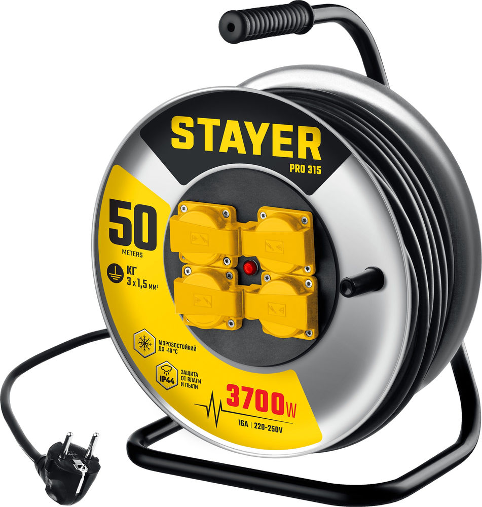 Лента клейкая противоскользящая черная Professional STAYER 50 мм 5 м 12270-50-05  