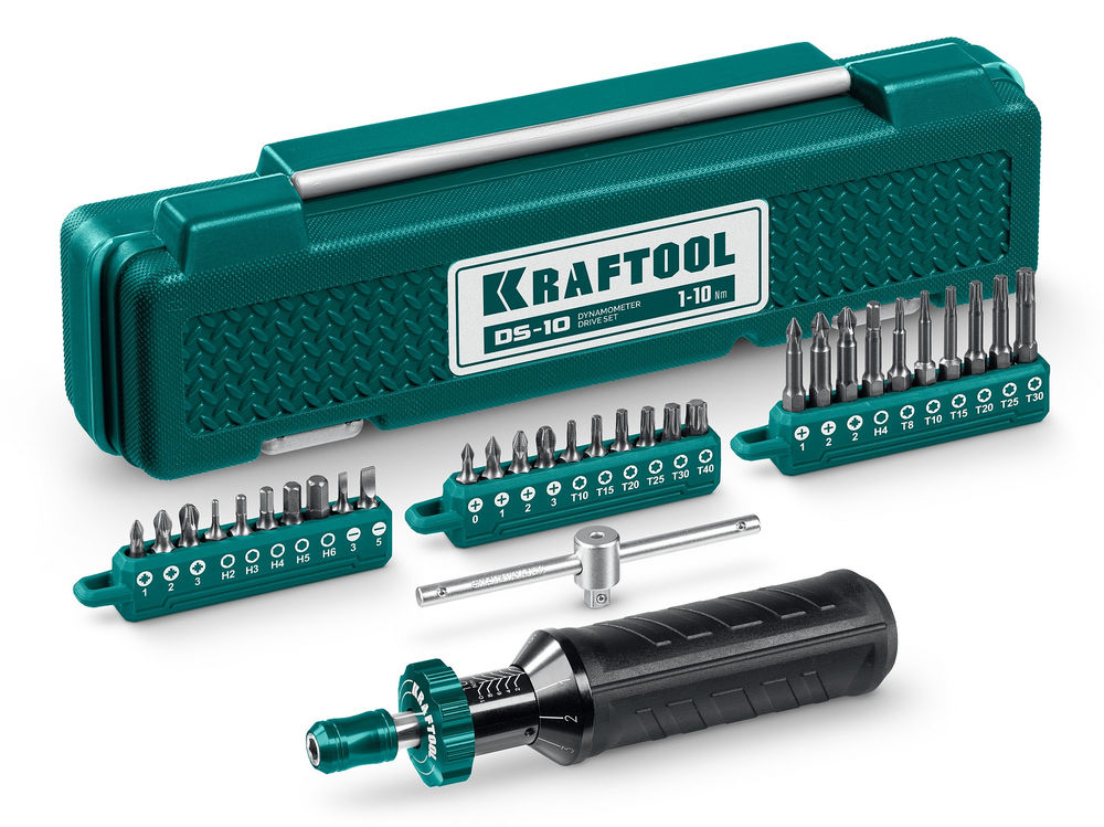 Динамометрическая отвертка 1–10 Нм KRAFTOOL 64037