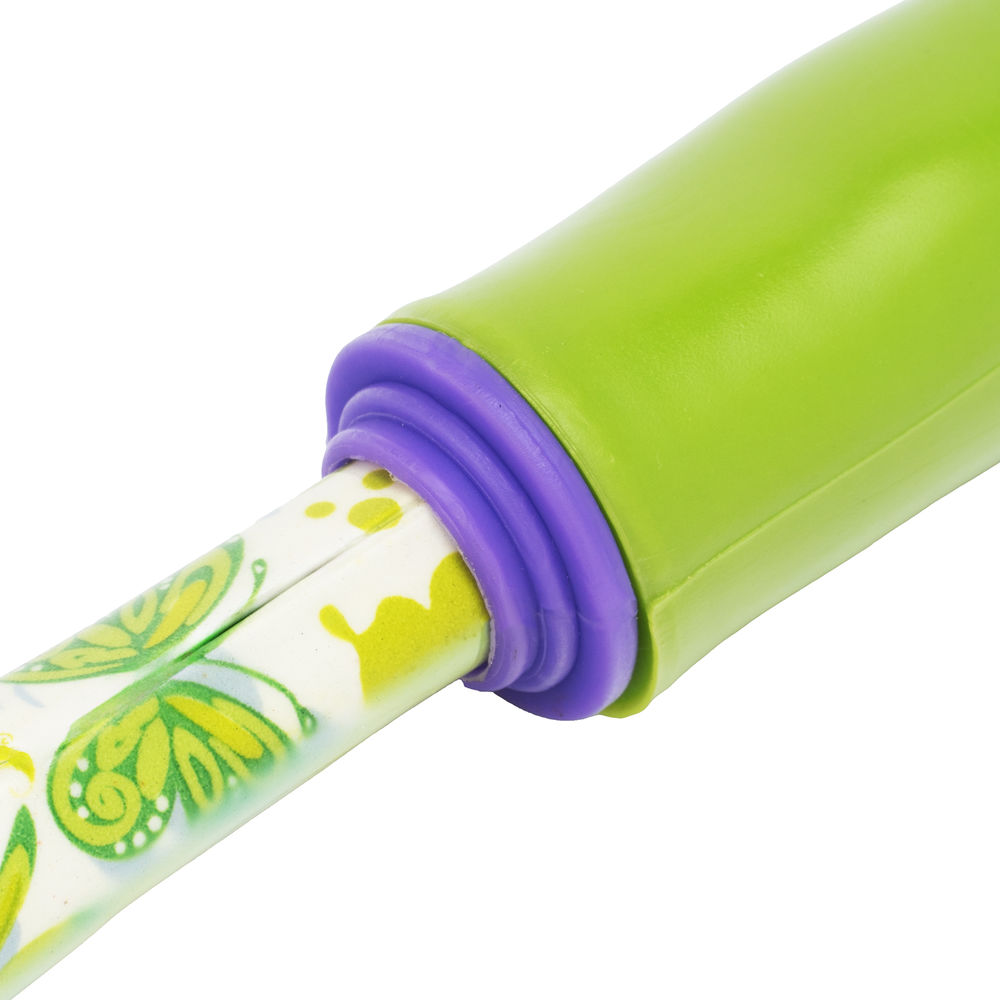 Грабли веерные 9 - зубые, 130 х 415 мм, стальные, пластиковая рукоятка, Flower Green, Palisad (620425)