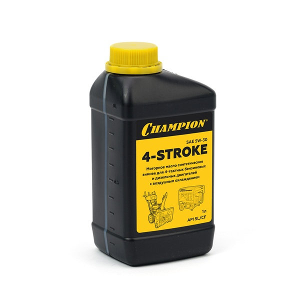 Масло для 4-тактных двигателей синтетическое зимнее CHAMPION SAE 5W30 API SL/CF 1л (952856)