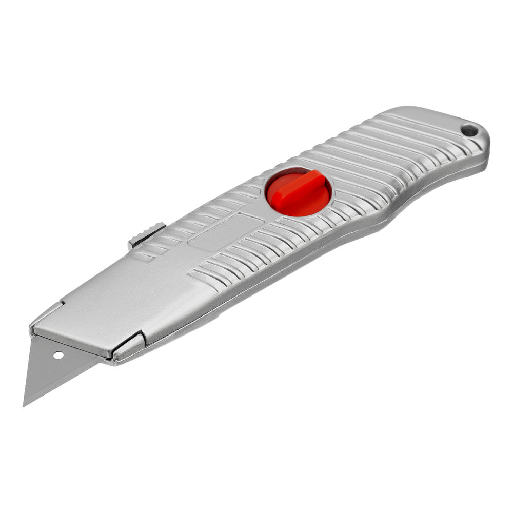 Нож, 19 мм, выдвижное трапециевидное лезвие, металлический корпус Matrix (78964)