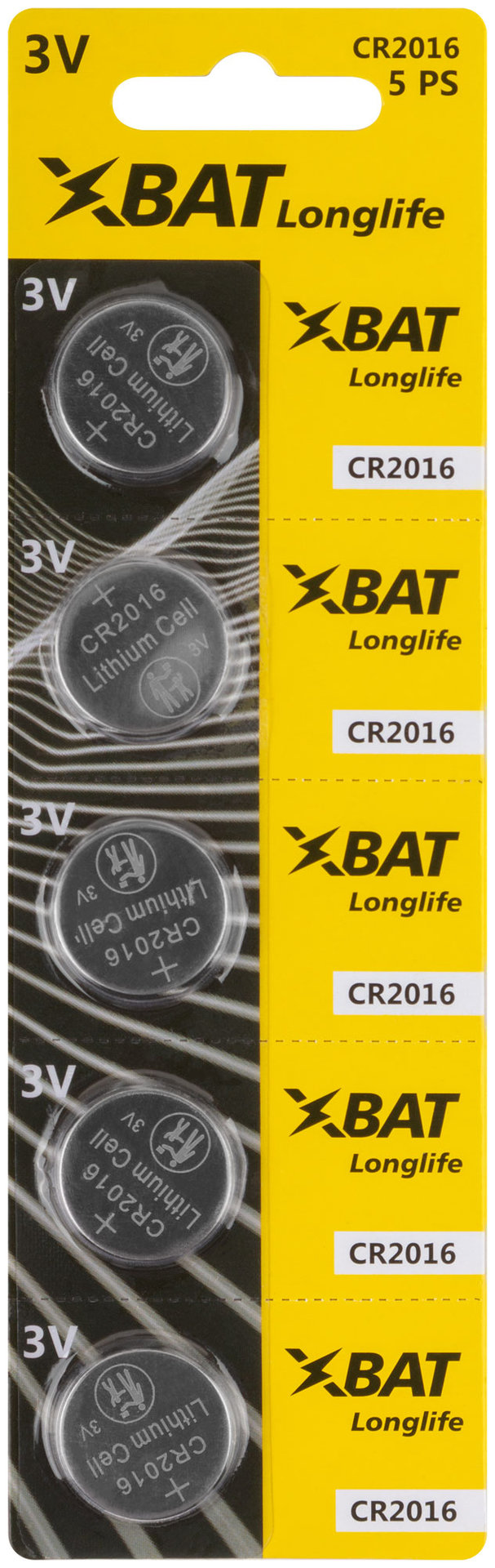Батарейка литиевая, 3 В, Таблетка , 5 шт. (CR2016)
