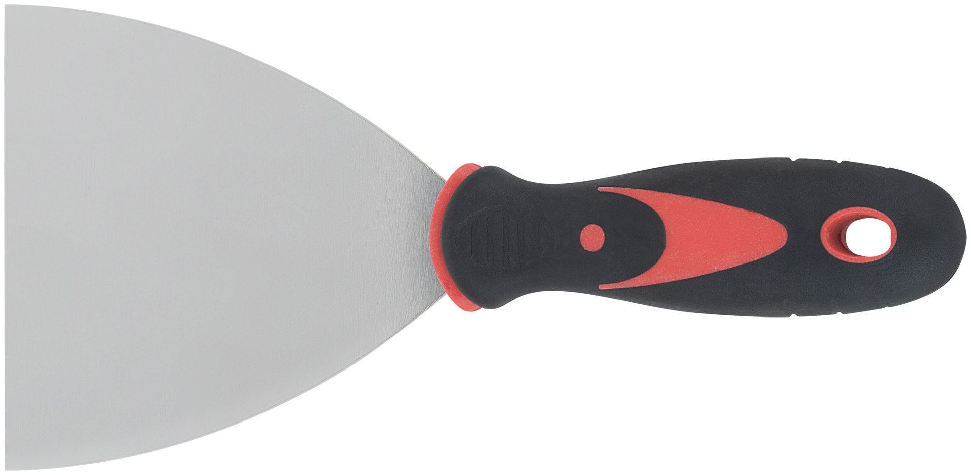 Шпатель, нерж.сталь, прорезиненная ручка 4 (100 мм) (06706)