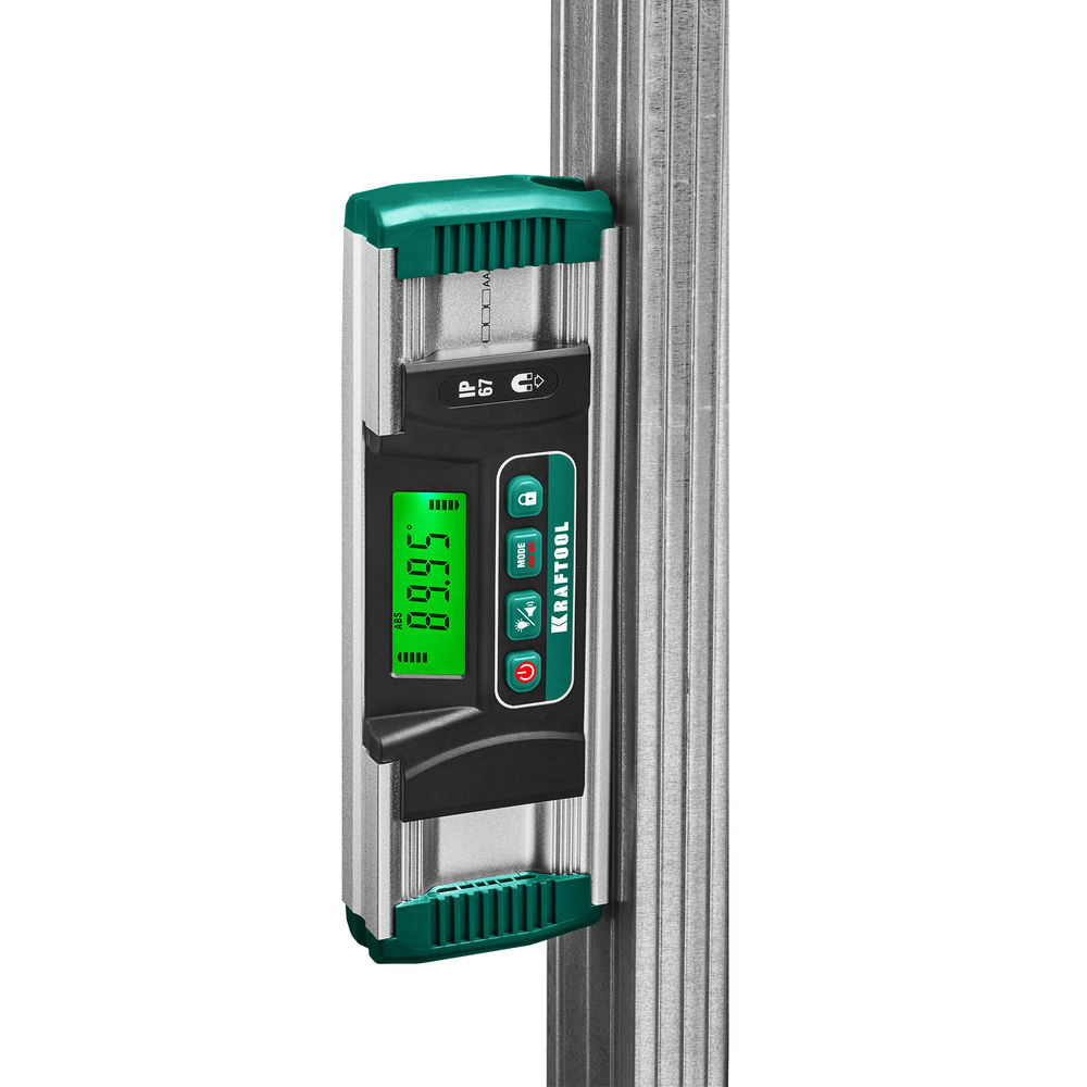 Электронный уровень-уклономер EXTREM, 0 - 360°, точность 0.05°, HOLD, IP67 KRAFTOOL 34686