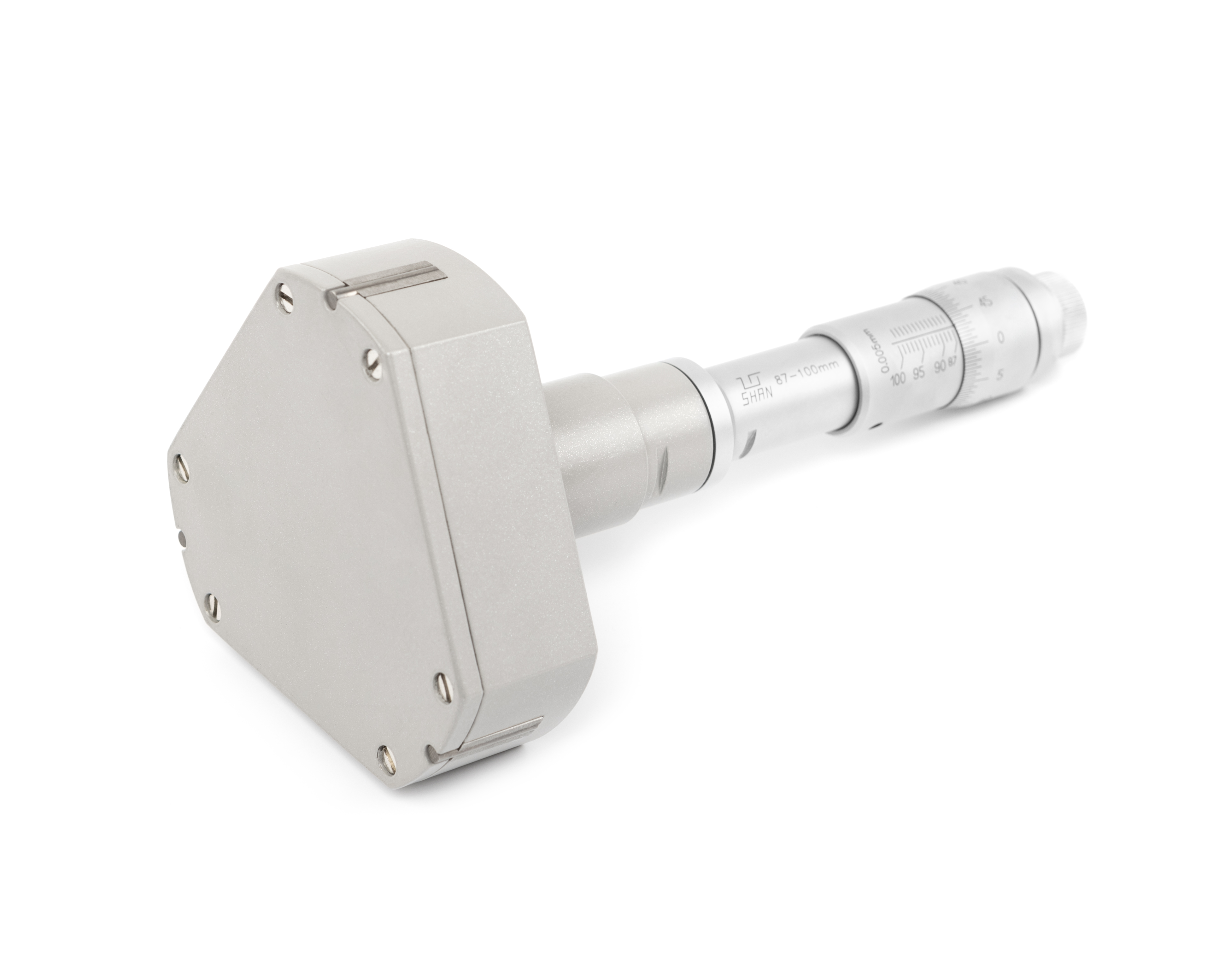 Нутромер микрометрический 3-точечный 87-100 0,005 у/к SHAN