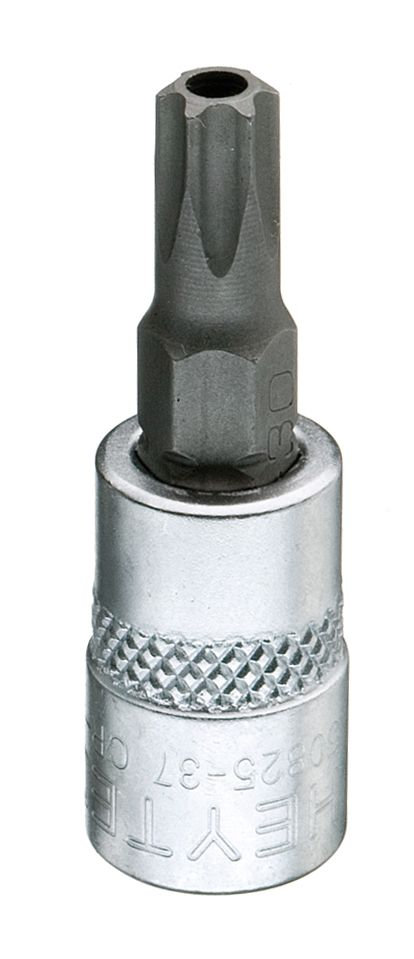 Головка торцевая с вставкой-битой TORX с отверстием под штифт 1/4 TT 27 x 37 мм 50825-37 HE-50825372783