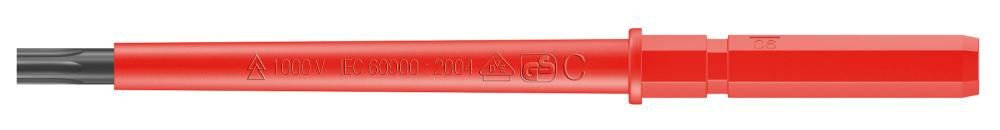 67 i TORX® Kraftform Kompakt VDE Насадка, TX 9 x 154 мм, 9 мм шестигранник (WE-003430)