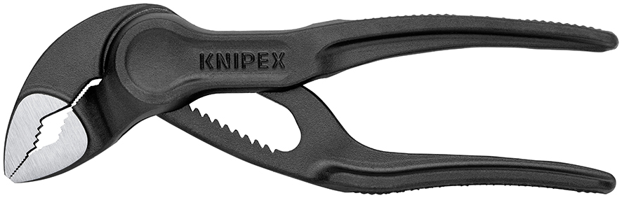 Клещи переставные XS 100 мм, зев 28 мм, фосфатированные COBRA KN-8700100