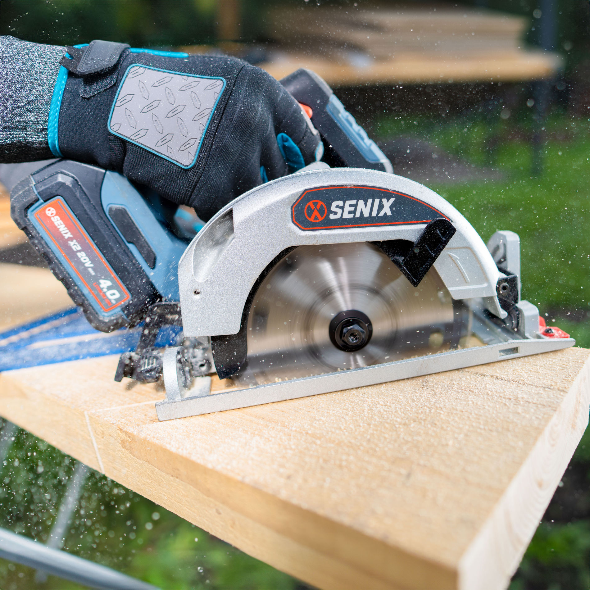 Дисковая пила, 165 мм, 1х4Ач, ЗУ, кейс X2 20В