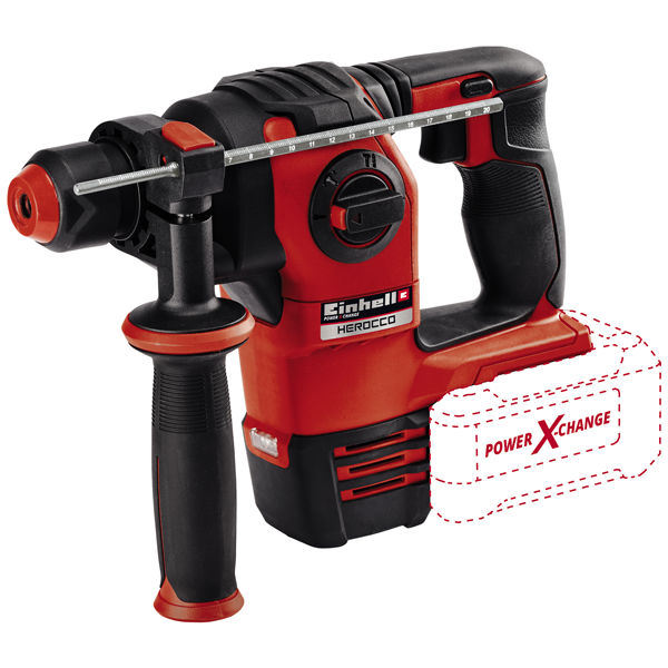 Перфоратор аккумуляторный Einhell PXC HEROCCO 18В,BL,3 режима,2,2Дж,20мм,без АКК и ЗУ (4513900)