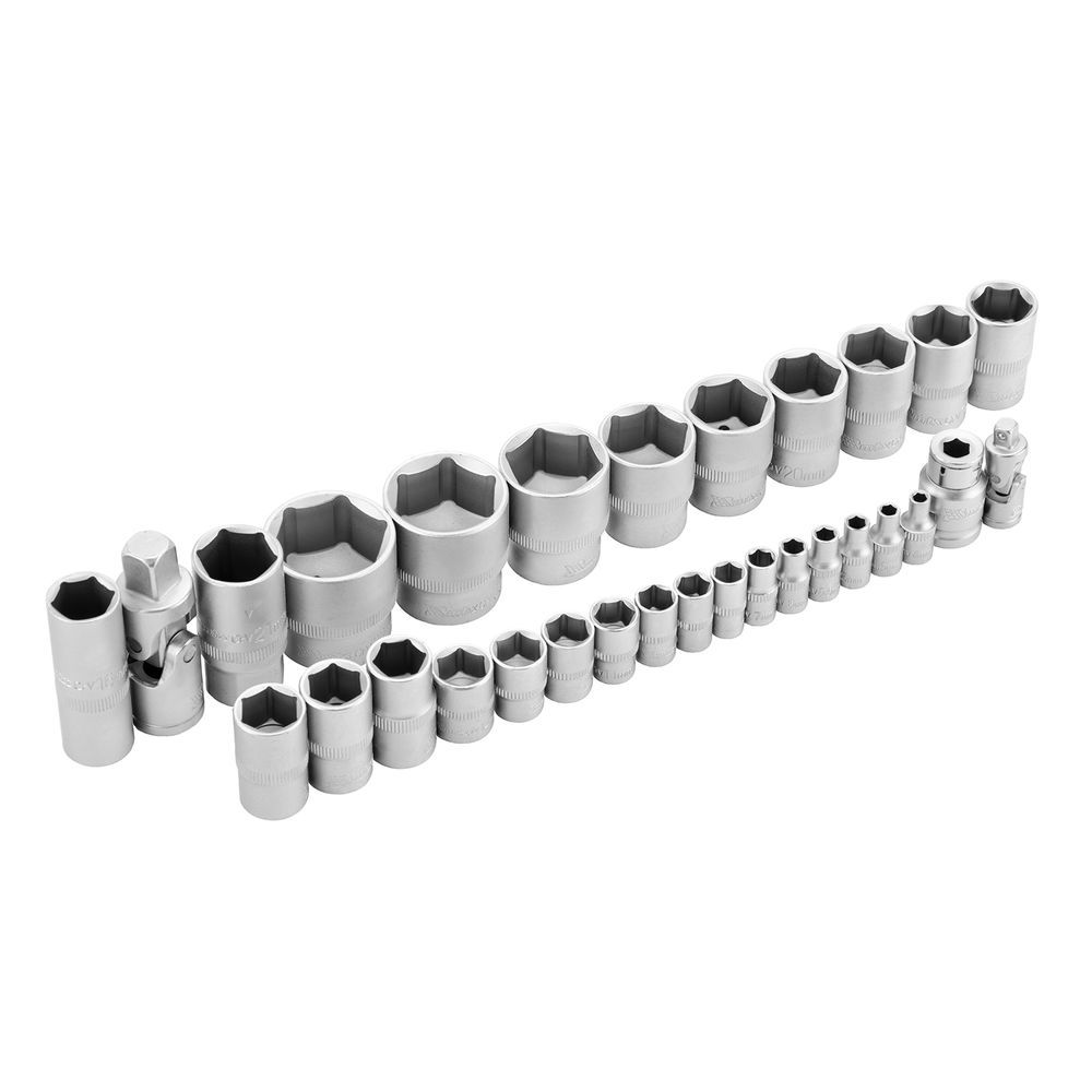 Набор инструментов, 1/2, 1/4, пластиковый кейс, 82 предмета MTX