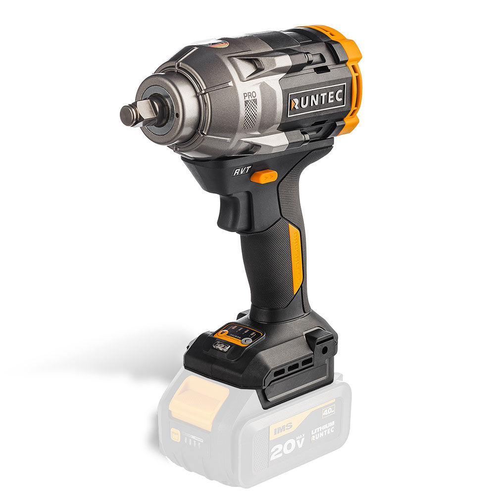 Гайковерт ударный аккумуляторный PRO 1/2, 20В, 1100Нм RUNTEC RT-IW1100W