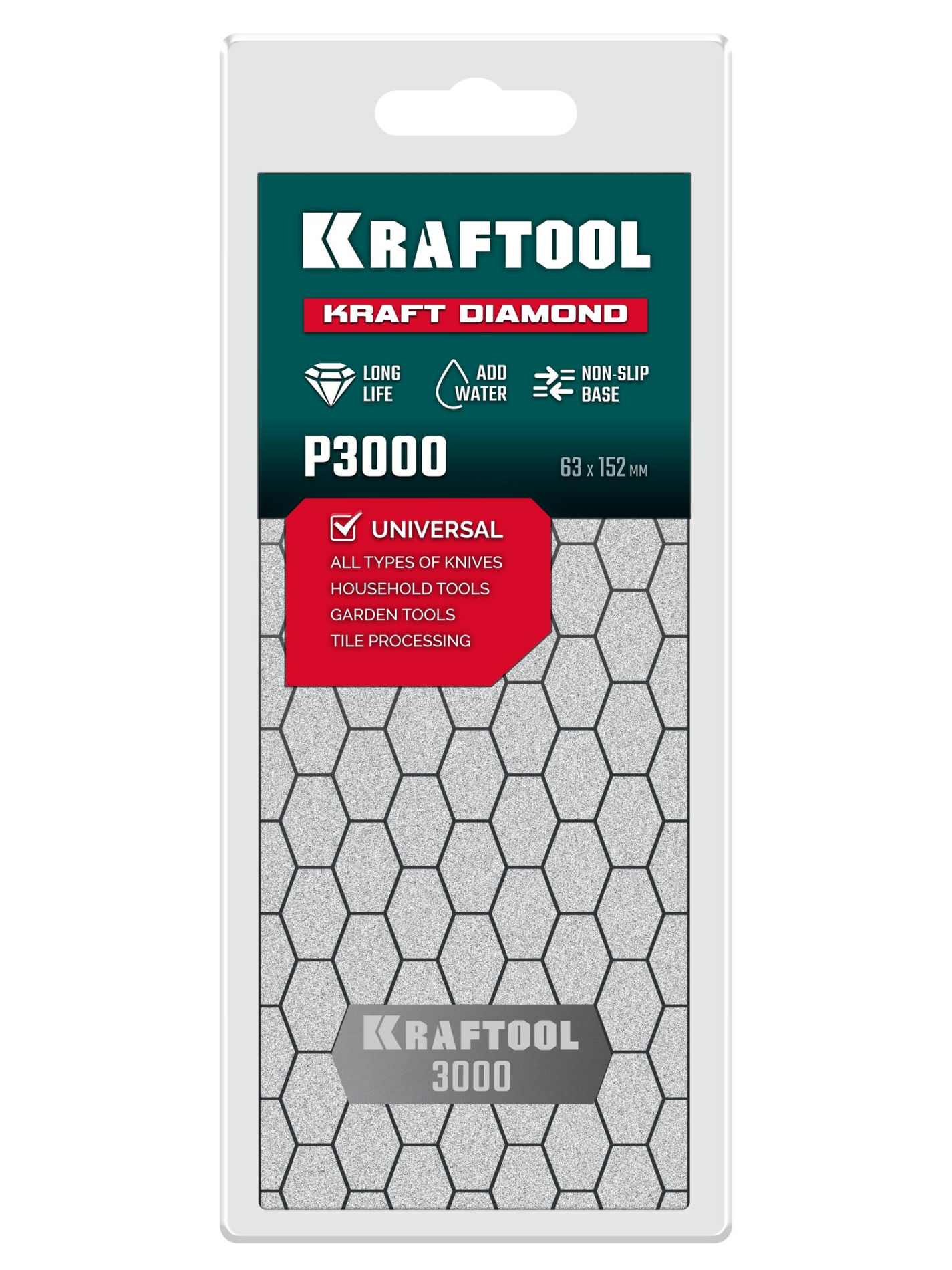 Пластина алмазная заточная 63?152 мм Р3000 DIAMOND KRAFTOOL 35710-3000