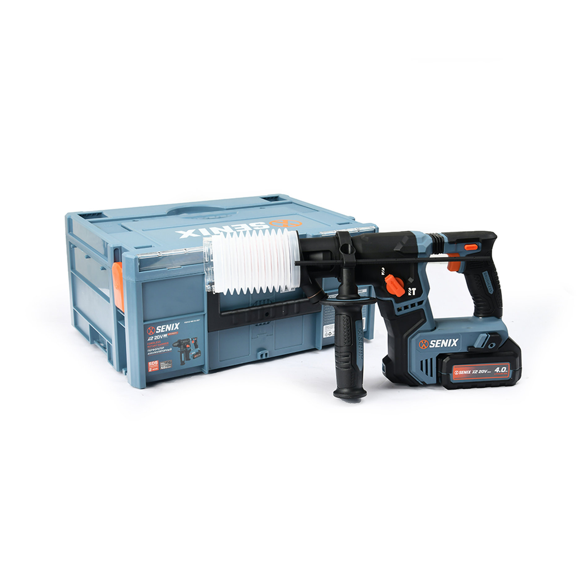 Перфоратор SDS-plus, 1.2Дж, 17 мм, 1х4Ач, ЗУ, кейс X2 20В