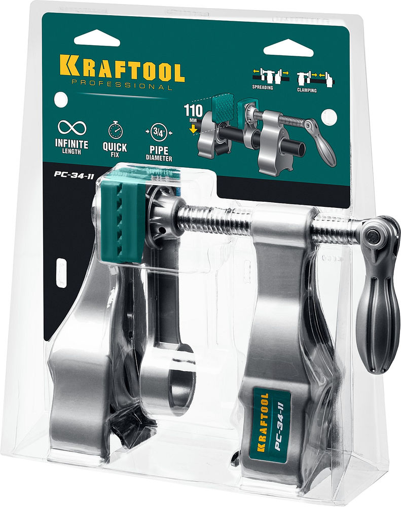 Трубная струбцина PC-34-11, 3/4 KRAFTOOL 32301-2
