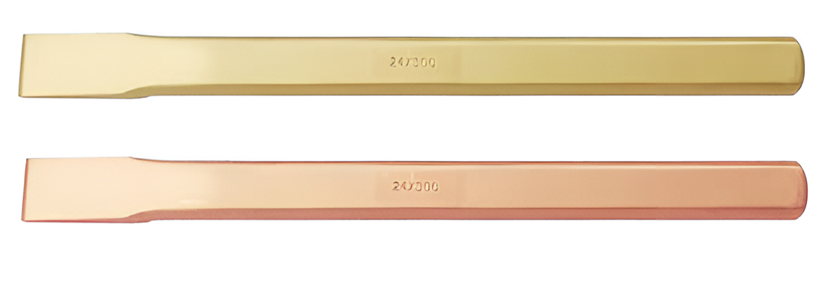 Зубило плоское 400х27 искробезопасный сплав ALCu 225C-1010, HORTZ