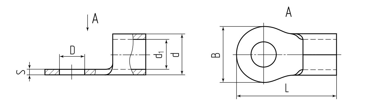 Наконечник кабельный ПМ 50–10 (КВТ) (48886)