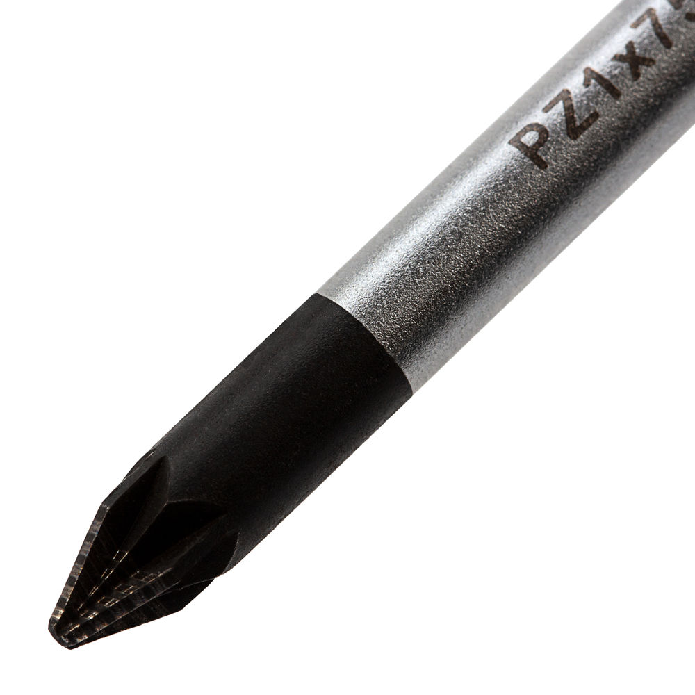 Отвертка PZ1 x 75 мм, S2, трехкомпонентная ручка Gross (12156)
