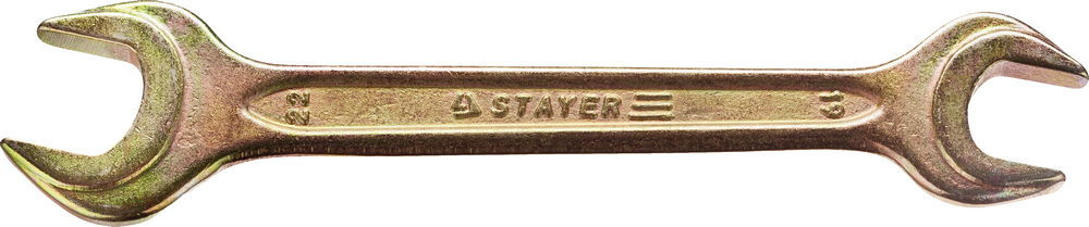 Ключ гаечный рожковый 19 x 22 мм STAYER 27038-19-22