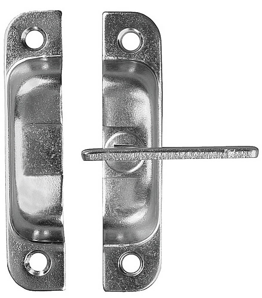 Форточная завертка ЗФ2, белый цинк 37711