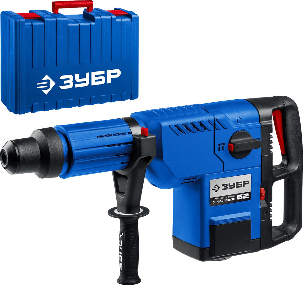 Перфоратор SDS-Max 52 мм 1500 Вт Профессионал ЗУБР ЗПМ-52-1500 ЭК