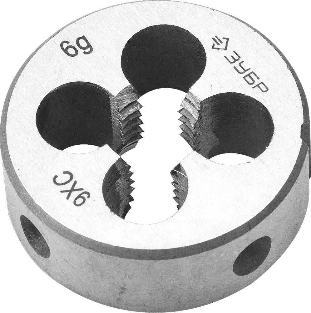 Плашка круглая ручная сталь 9ХС ЗУБР М5 x 0.8 мм 4-28022-05-0.8