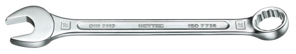 Ключ гаечный комбинированный 20 мм, Cr-V, хром, DIN 3113A, HEYCO HE-50810020080