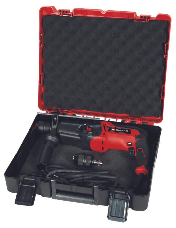 Перфоратор Einhell TE-RH 950 5F,SDS-plus,950Вт,2ск,0-1200/2600об/мин,28мм,3Дж,2 патрона,кейс E-Box (4257978)