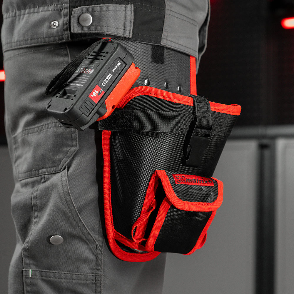 Кобура для шуруповерта с карманом для бит и сверл Matrix