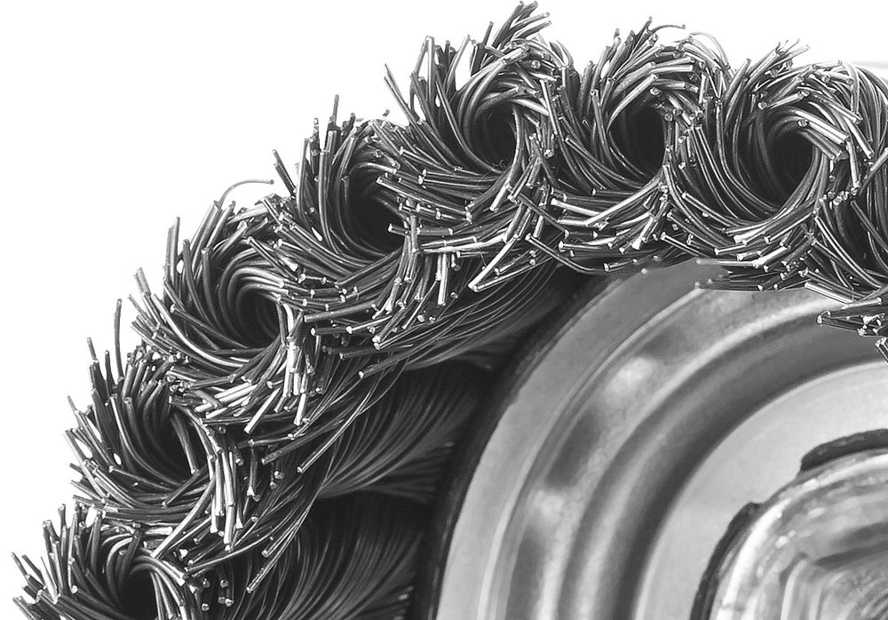 Щетка-крацовка чашечная для УШМ 80 мм, стальная проволока 0.8 мм ЗУБР Профессионал 35277-080_z02