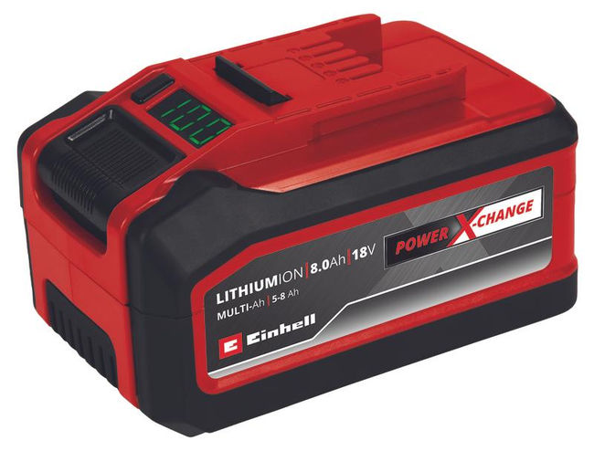Аккумулятор Einhell PXC 18В 8 Ач Plus Multi-Ah, 1350 Вт,ячейки 21700 (4511600)